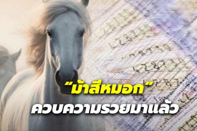 หวย “ม้าสีหมอก”ควบความรวยมาแล้ว งวด 1 ธ.ค.66